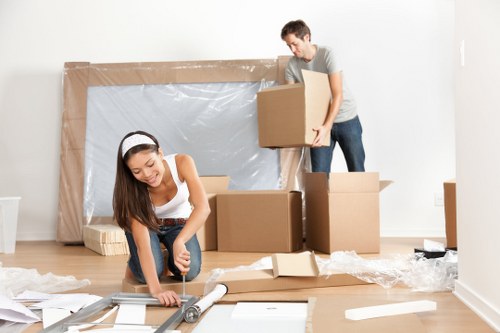 Office relocation team planning a business move in Bow