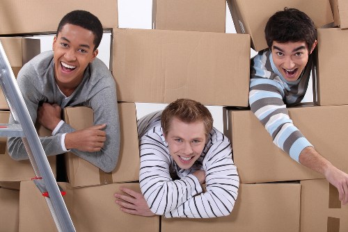Local removals team working in Bow near residential flats and busy East London streets