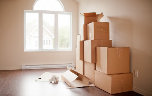 Furniture being handled carefully during a Bow house move