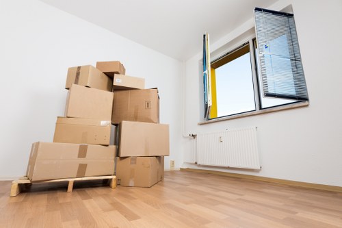 Packing and loading household items for a Bow relocation
