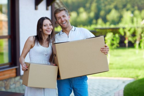 Local moving truck for apartment and flat moves in Bow