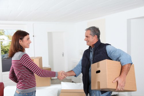 Household items prepared for a Bow removals service in East London