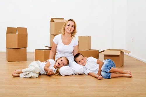 Local van transport for household belongings in Bow