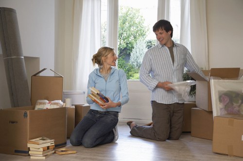 Local removalists preparing office and household items for transport in Bow
