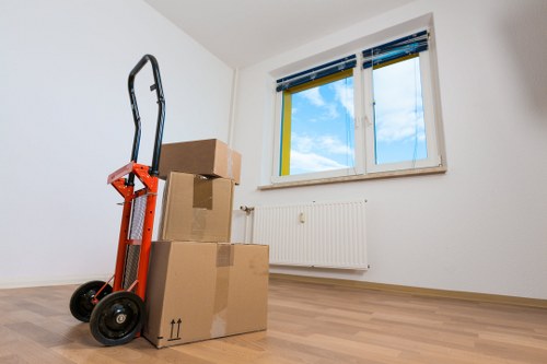 Careful furniture handling during removals near Bow