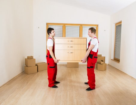Local moving team planning access and loading in Bow